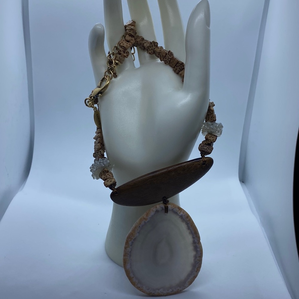 Chico’s geode slice necklace